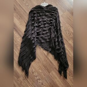 Elegant Brown Women's Poncho